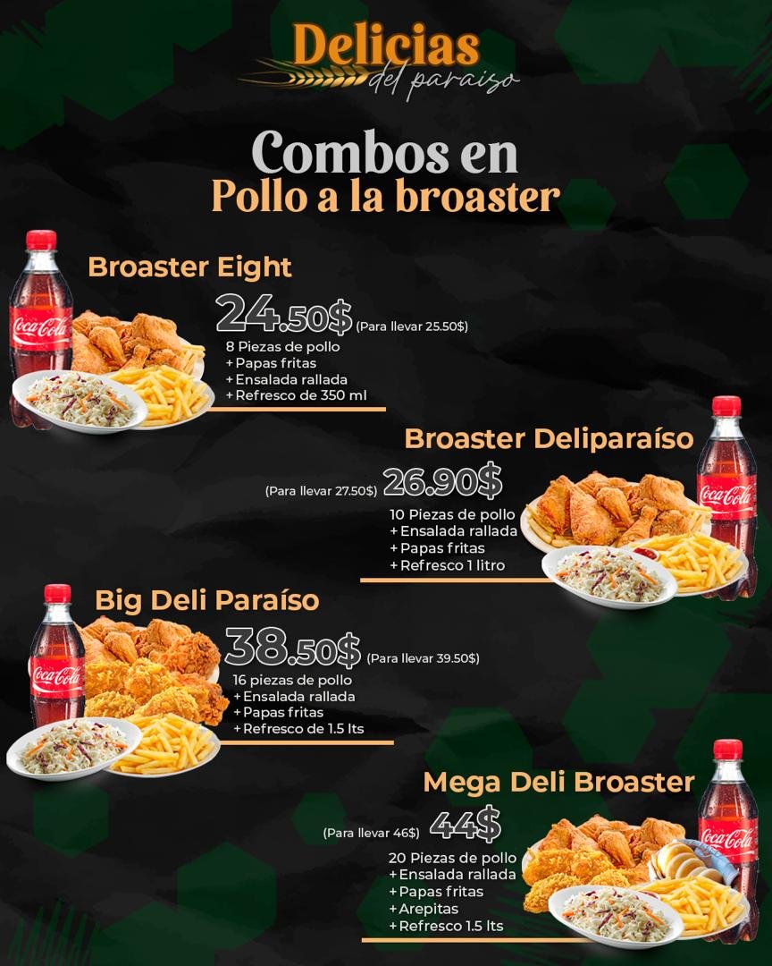 Imagen de producto Combo Broaster Deliparaíso